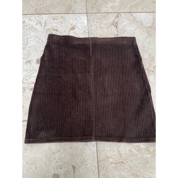 Hue Brown Corduroy Mini Skirt - Picture 4 of 4